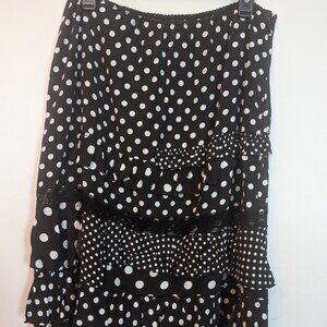 Marc Jacobs Black and White Polka Dot Skirt